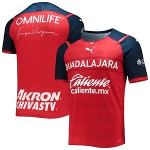 Chivas Puma 2021/22 Third Authentic Jersey - Red